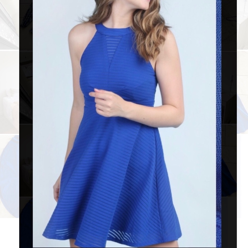 Altar’d State Clear Skies Dress in royal blue